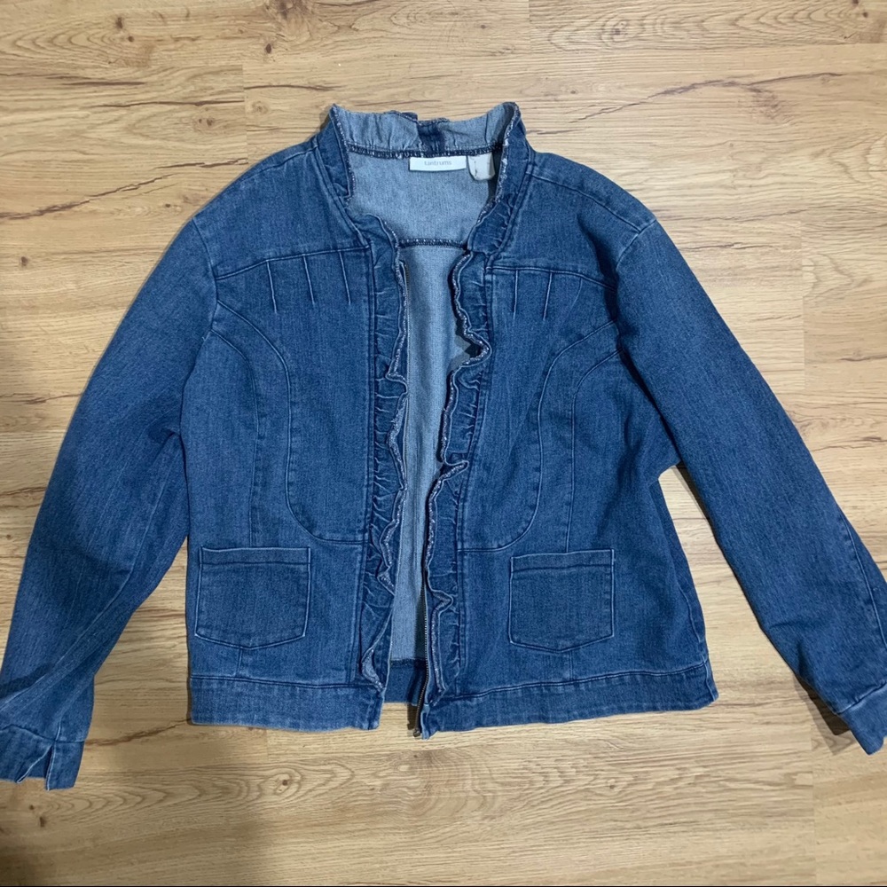 M Ruffled Demin Jacket